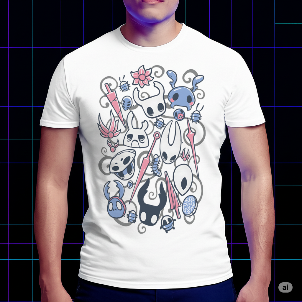 Silent Protagonist Hollow Knight Shirt, Deep Lore Fan Gift Cartpitol