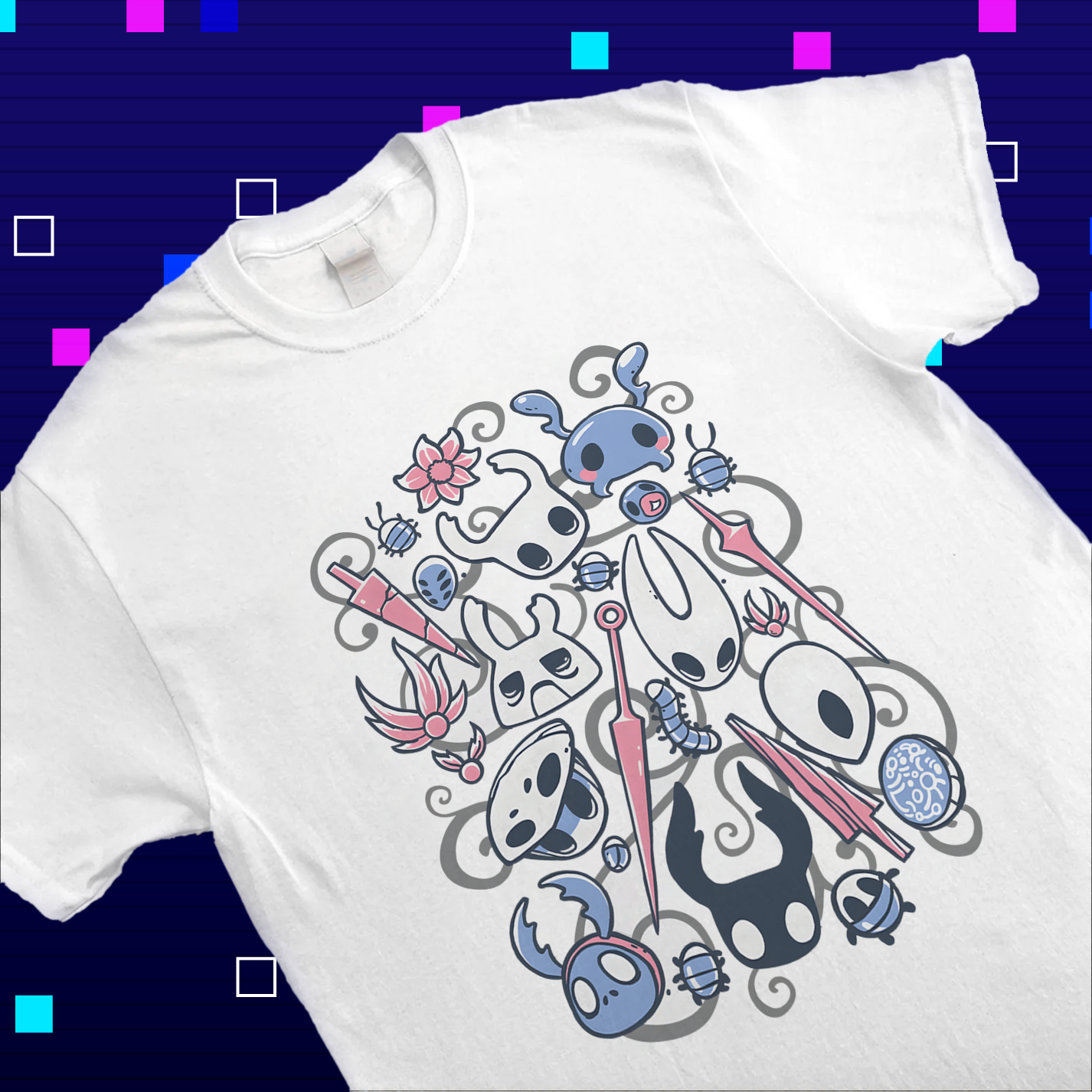 Silent Protagonist Hollow Knight Shirt, Deep Lore Fan Gift, Official Game Fan Apparel & Merch Cartpitol