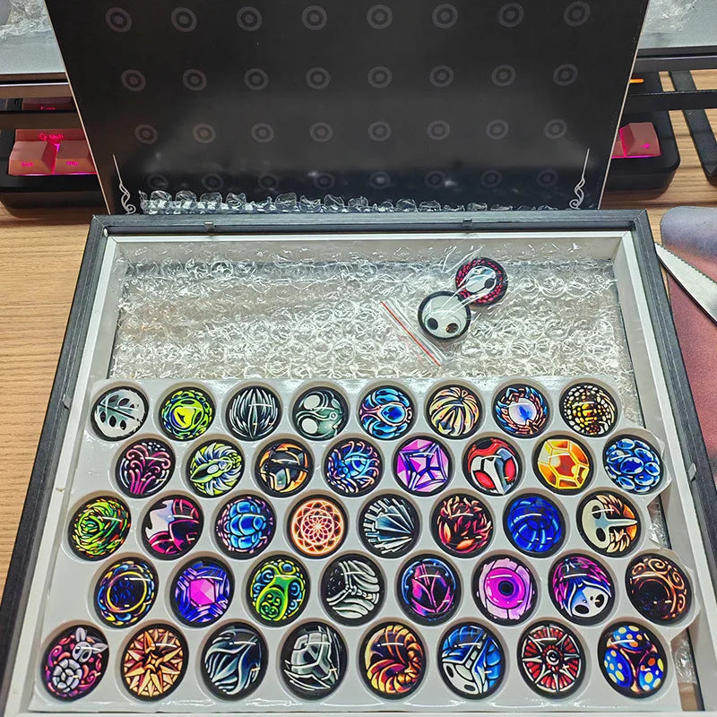 In Stock Hollow Knight Game Peripheral Magnetic Protective Talisman Collectibles Decorations Ornaments Mini Talisman Gift Cartpitol