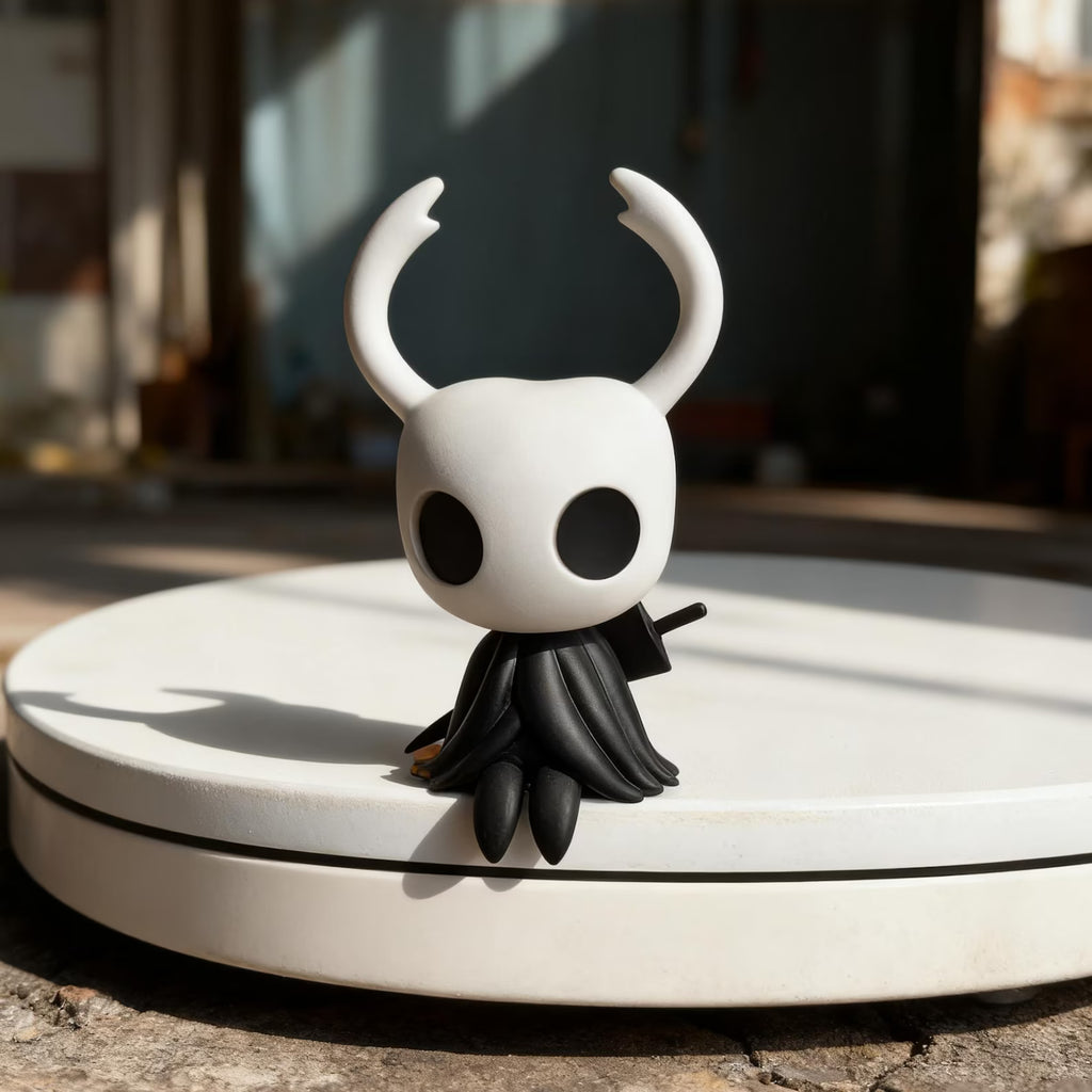 Close-up detail of The Knight Mini Figure's head and nail, highlighting the quality of the sculpt.