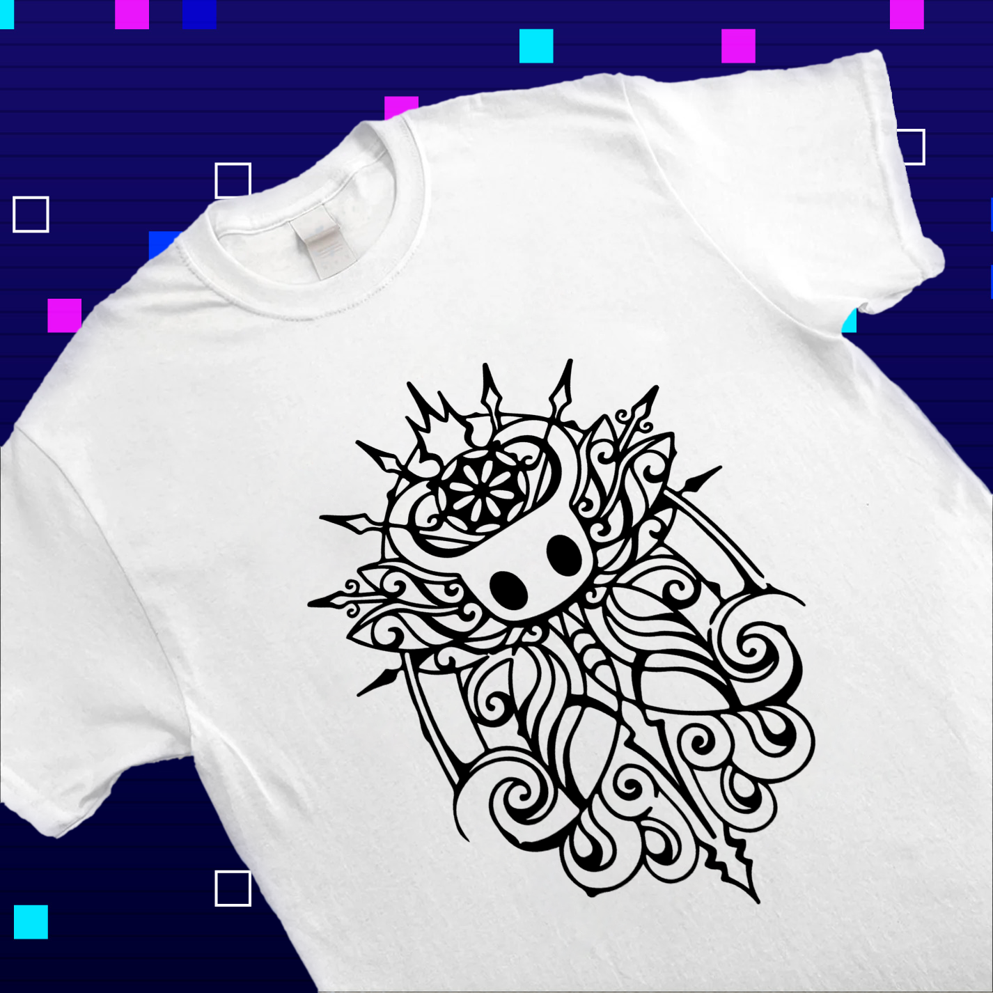 The Knight Hollow Knight Pixel Art Hoodie, Retro Gaming Fan Gift, Official Game Fan Apparel & Merch Cartpitol