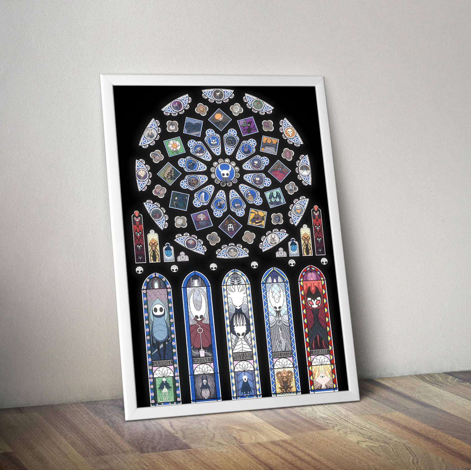 High-quality Hollow Knight Poster print featuring classic artwork of The Knight in Hallownest.