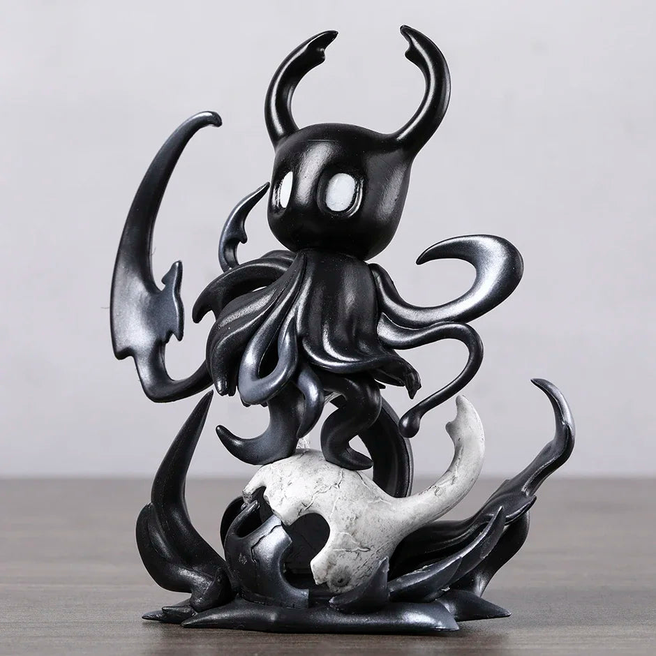 Side view of Hollow Knight Shade figure, showing void design