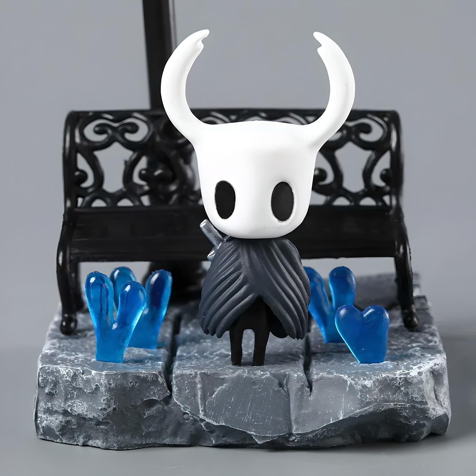 Close-up detail of the Hollow Knight Street Lamp Figure, highlighting the texture and atmosphere of the scene.