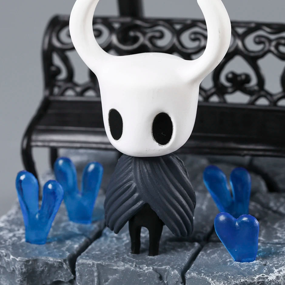 Close-up detail of the Hollow Knight Street Lamp Figure, highlighting the texture and atmosphere of the scene