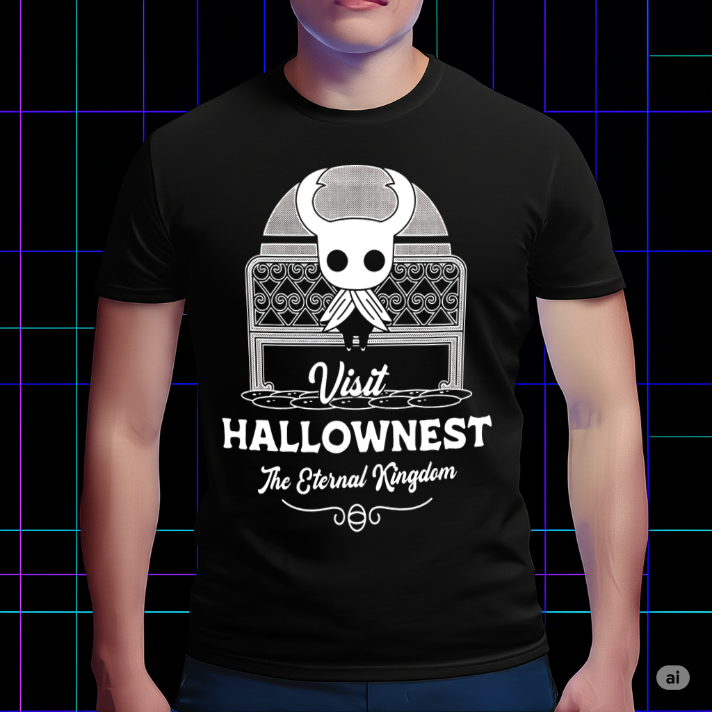 Iconic The Knight Hollow Knight T-Shirt, Deep Game Story Apparel, Official Game Fan Apparel & Merch Cartpitol
