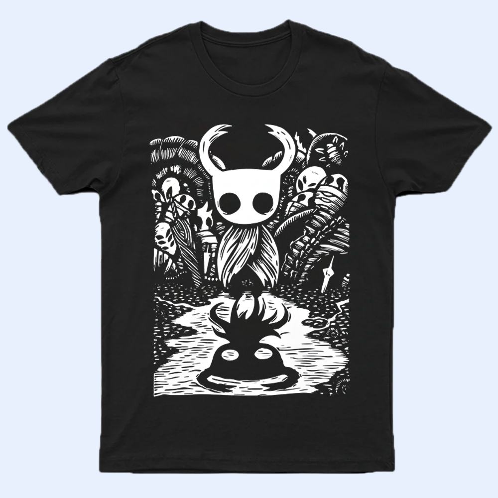 The Knight Hollow Knight Adventure T-Shirt, Retro Gaming Fan Gift, Official Game Fan Apparel & Merch Cartpitol