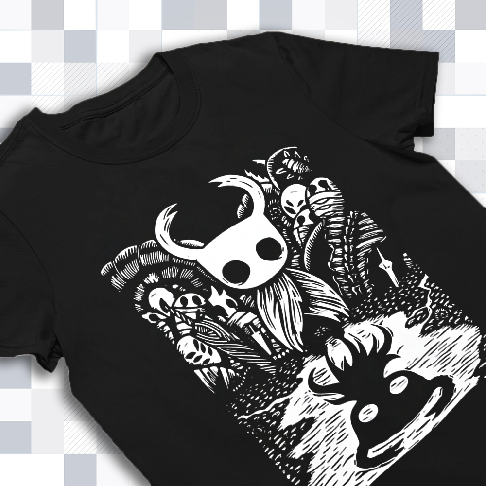 The Knight Hollow Knight Adventure T-Shirt, Retro Gaming Fan Gift, Official Game Fan Apparel & Merch Cartpitol