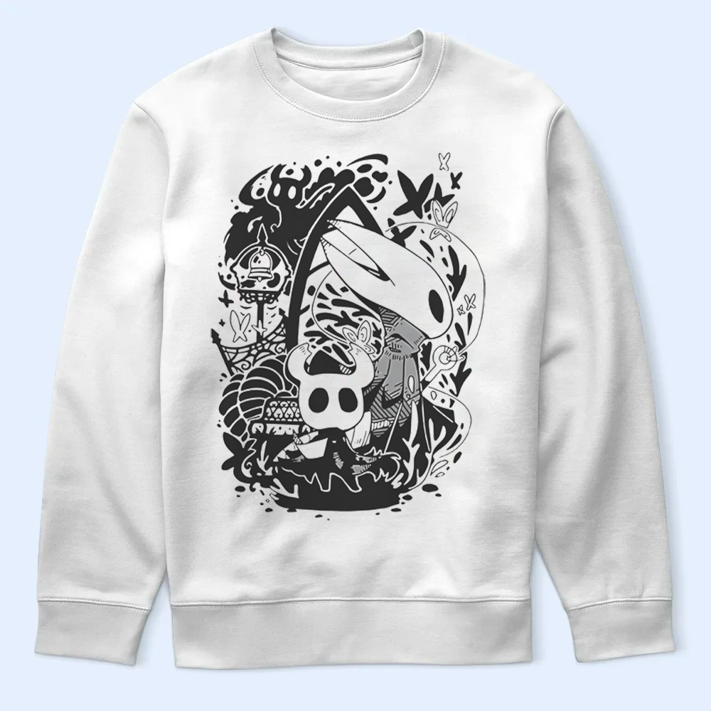 Hornet in an adventure pose from Silksong on a T-shirt mockup