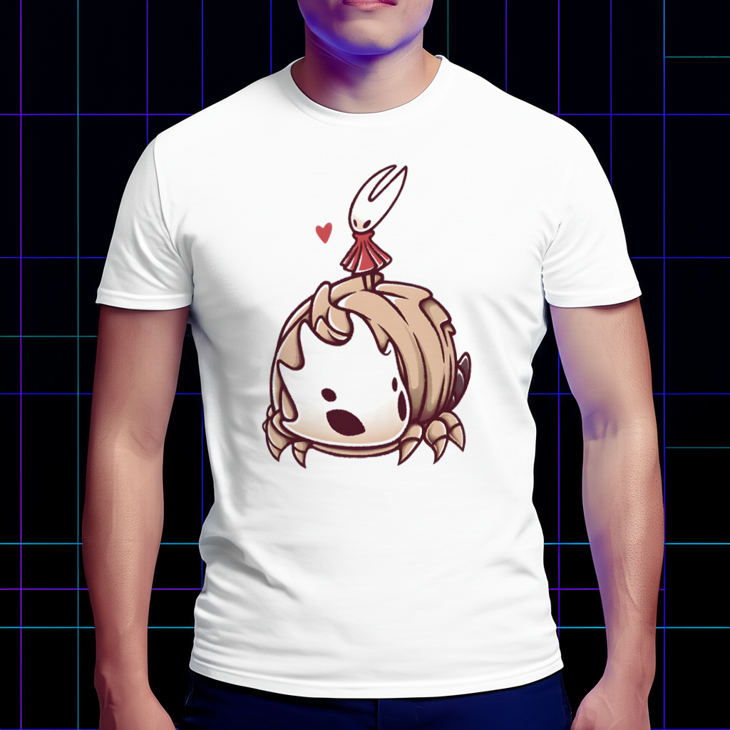 Model wearing the Hornet shirt with the Bell Beast design, showing the fit and high-quality print.