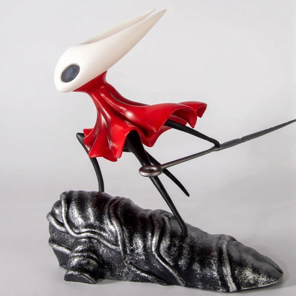 Close-up detail of the Hornet Figure from the Hollow Knight collectible set.