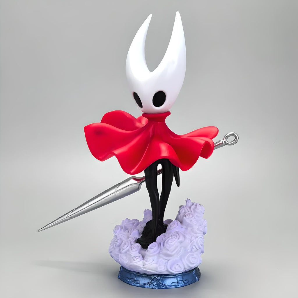 The 18cm Hornet Figure displayed prominently on a collector's shelf, emphasizing its use as a Silksong Merch centerpiece.