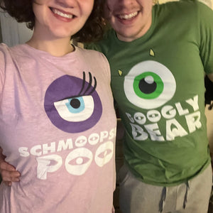 Googly Bear and Schmoopsie Poo Couple Shirts, Monsters Inc Inspired Matching T-shirts, Disney Anniversary Shirts, Valentine's Day Shirts