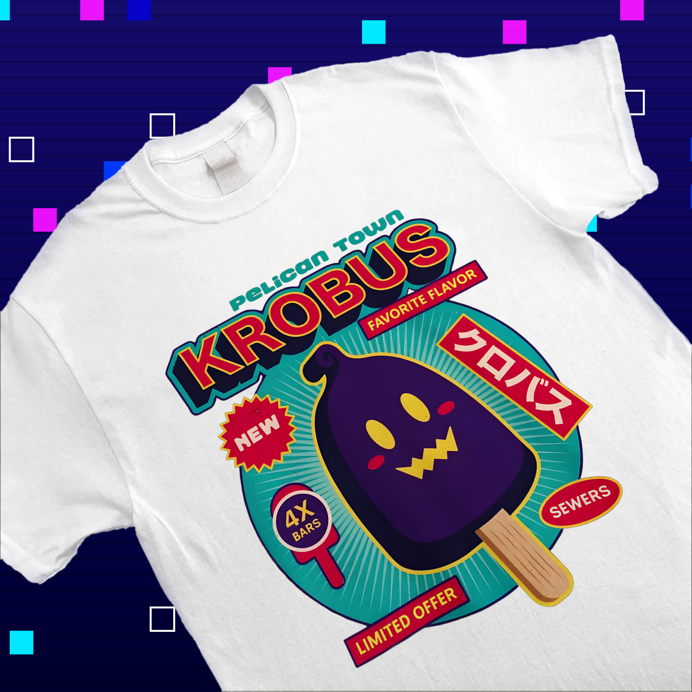 Krobus Ice Cream "Favorite Flavor" T-Shirt, Stardew Valley Limited Edition Tee Cartpitol