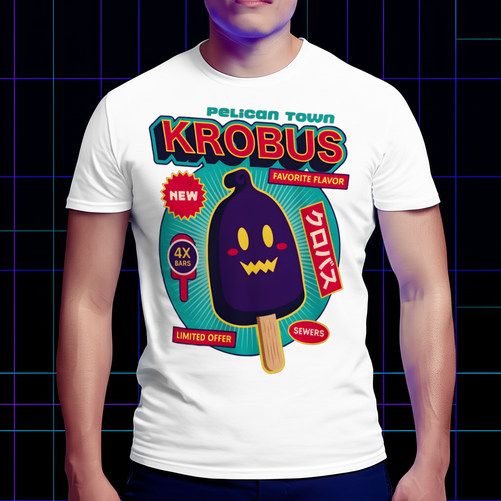 Krobus Ice Cream "Favorite Flavor" T-Shirt, Stardew Valley Limited Edition Tee Cartpitol