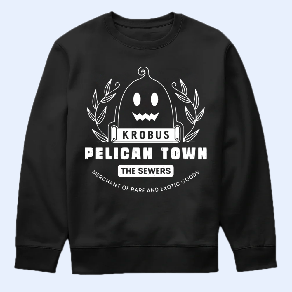 Stardew Valley Krobus of the Sewers T-Shirt, Pelican Town Resident Apparel Cartpitol