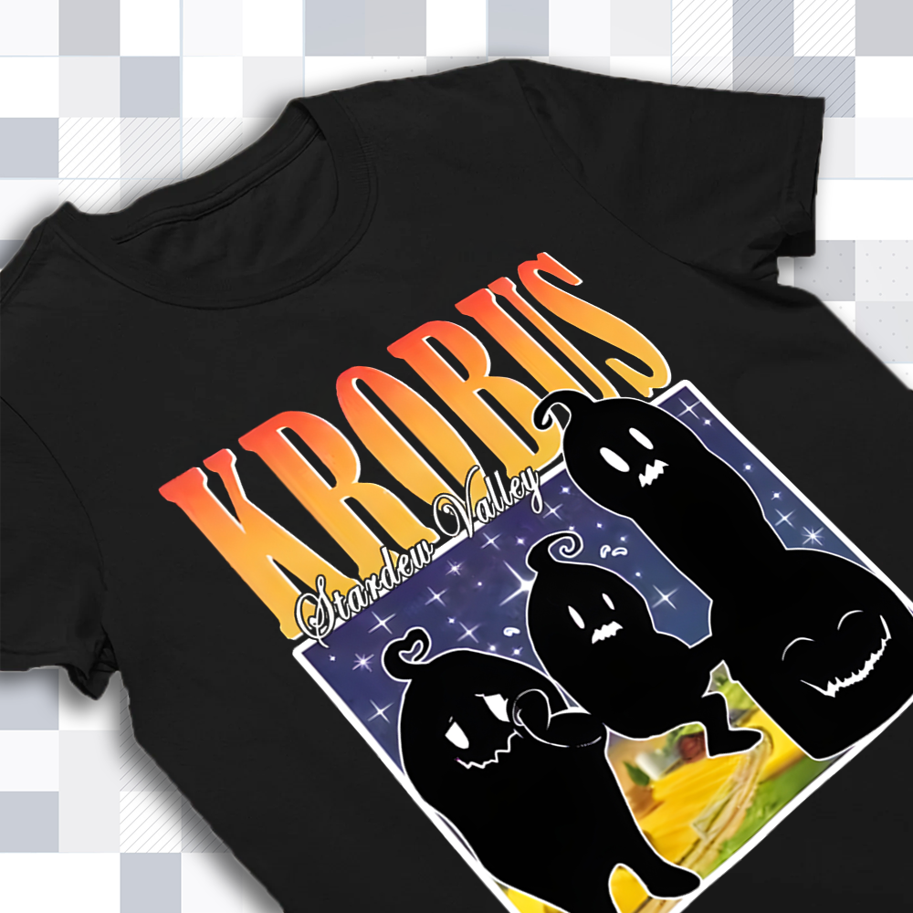 Krobus Stardew Valley Bootleg Style T-Shirt, Retro Style Gaming Tee Cartpitol