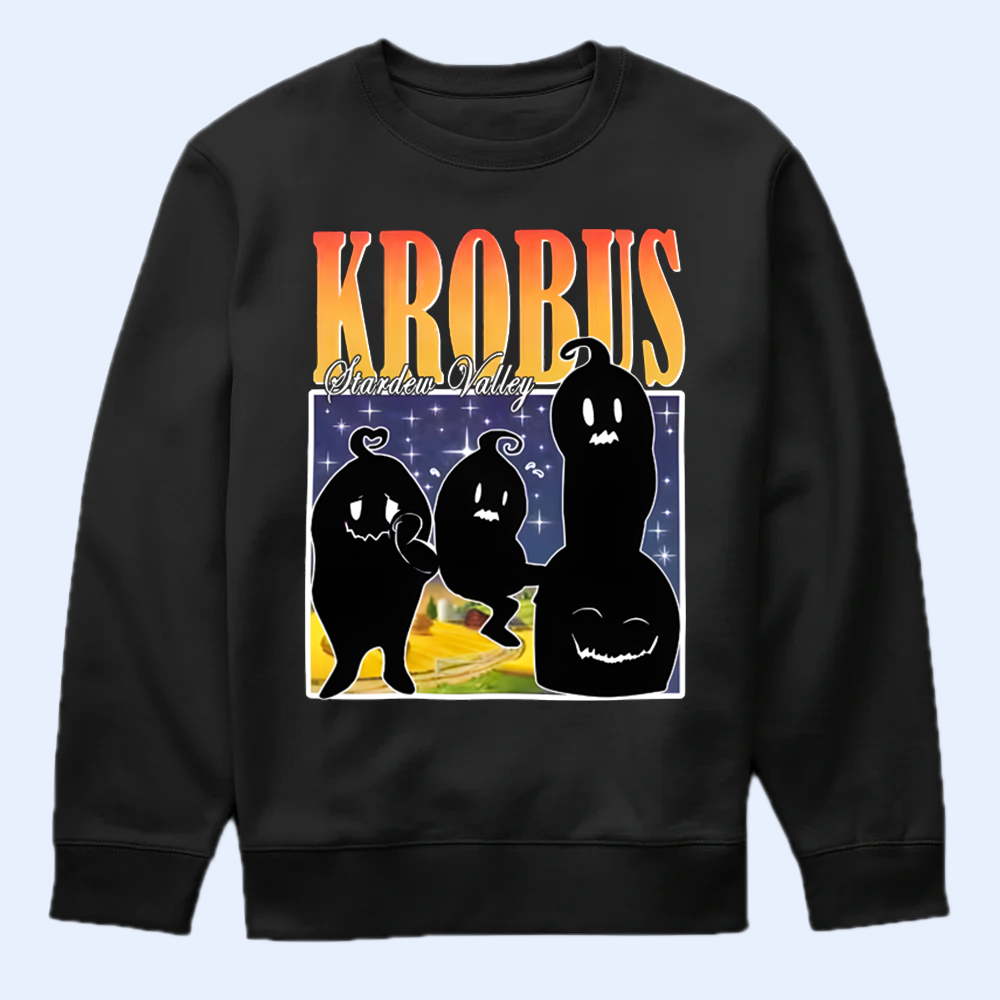 Krobus Stardew Valley Bootleg Style T-Shirt, Retro Style Gaming Tee Cartpitol