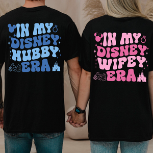 In My Wifey Hubby Era Shirt, Disney Wedding Shirt, Custom Wife Husband T-Shirts, Disneyland Wife Husband Honeymoon Trip, Disney Wedding Tees