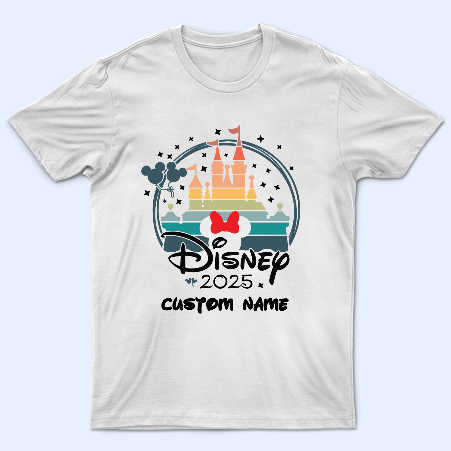 Custom Disney Castle 2025 Shirts, Disney Family Matching T-shirt, Custom Disney Family 2025 Tee, Disney Trip Tee, 2025 Disney Family Vacation Shirt