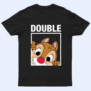 Chip and Dale Dark Shirt, Double Trouble Shirt, Disney Couple Shirts, Disney Family Shirts, Disney Matching Shirt