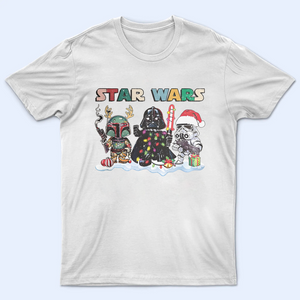 Galaxy Wars Christmas Light Shirt V6, Galaxy's Edge Christmas Tee, Galaxy Wars Tee, Disneyland Christmas, Vacation Shirt, Galaxy Wars Christmas Tee