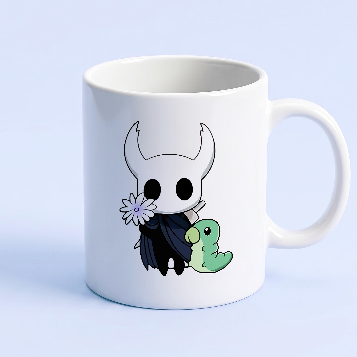 Hollow Knight Mug, The Knight and Rescued Grub Ceramic Cup, Hollow Knight Merch