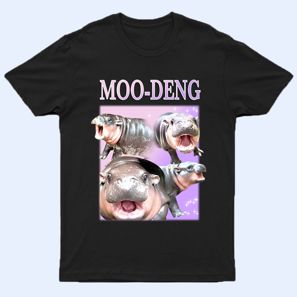 Moo Deng Bootleg Shirt V12, Moo Deng Merch, Moo Deng Vintage Retro Shirt, Baby Hippo Tee, Zoo Baby Hippo, Baby Pygmy Hippo Moo Deng Shirt, Sweatshirt, Hoodie