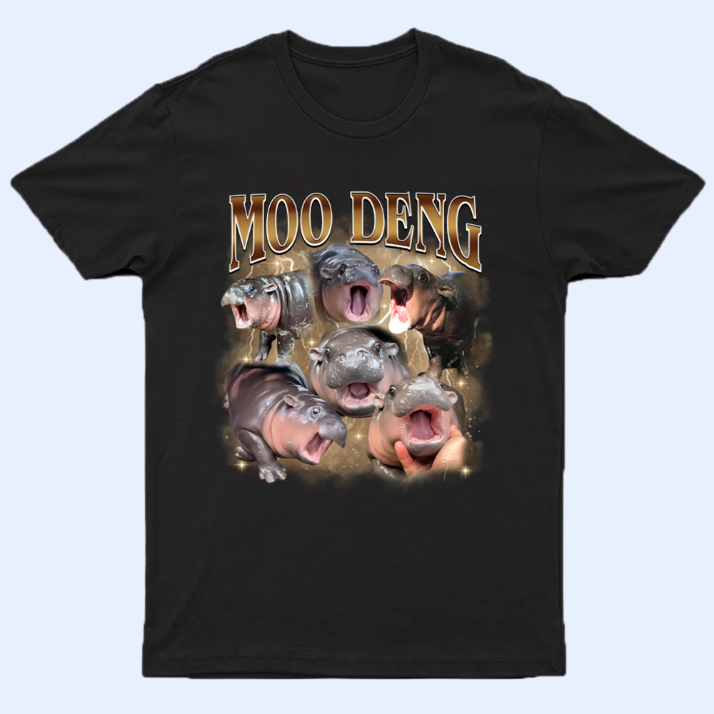 Moo Deng Bootleg Shirt V7, Moo Deng Merch, Moo Deng Vintage Retro Shirt, Baby Hippo Tee, Zoo Baby Hippo, Baby Pygmy Hippo Moo Deng Shirt, Sweatshirt, Hoodie