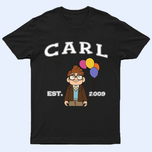 Carl Ellie Shirts, Carl And Ellie EST. Shirts, Up Couple Dark Tshirt, Matching Disney Shirts For Couples, Valentine's Day Gifts, Disney Honeymoon Shirt