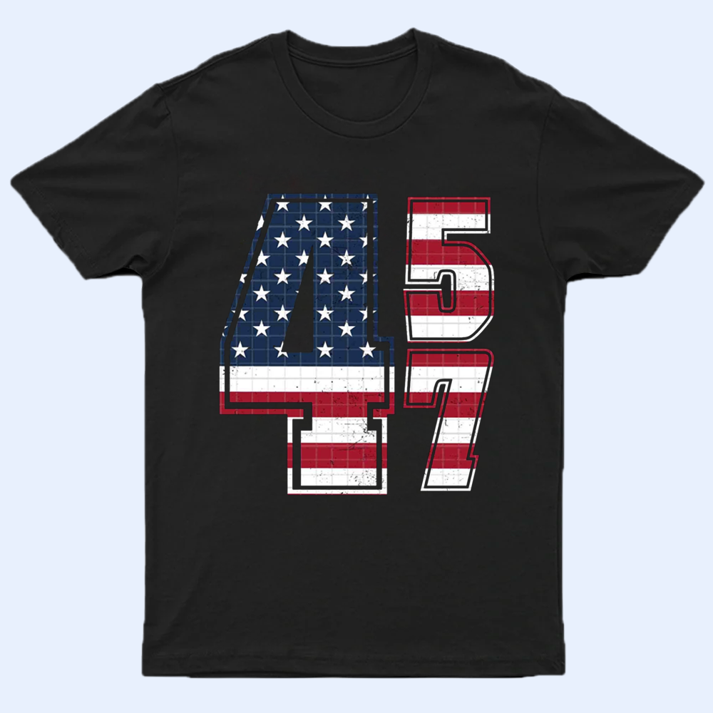 45 47 Shirt, Patriotic Shirt, Christmas Gift Idea 2024