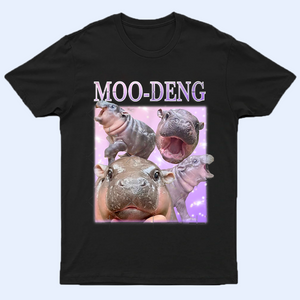 Moo Deng Bootleg Shirt V2, Moo Deng Merch, Moo Deng Gift,Baby Hippo Tee, Zoo Baby Hippo, Baby Pygmy Hippo Moo Deng Shirt, Sweatshirt, Hoodie