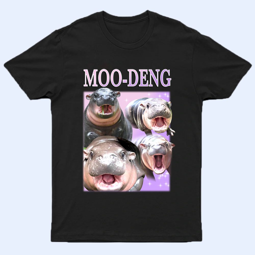 Moo Deng Bootleg Shirt V11, Moo Deng Merch, Moo Deng Vintage Retro Shirt, Baby Hippo Tee, Zoo Baby Hippo, Baby Pygmy Hippo Moo Deng Shirt, Sweatshirt, Hoodie