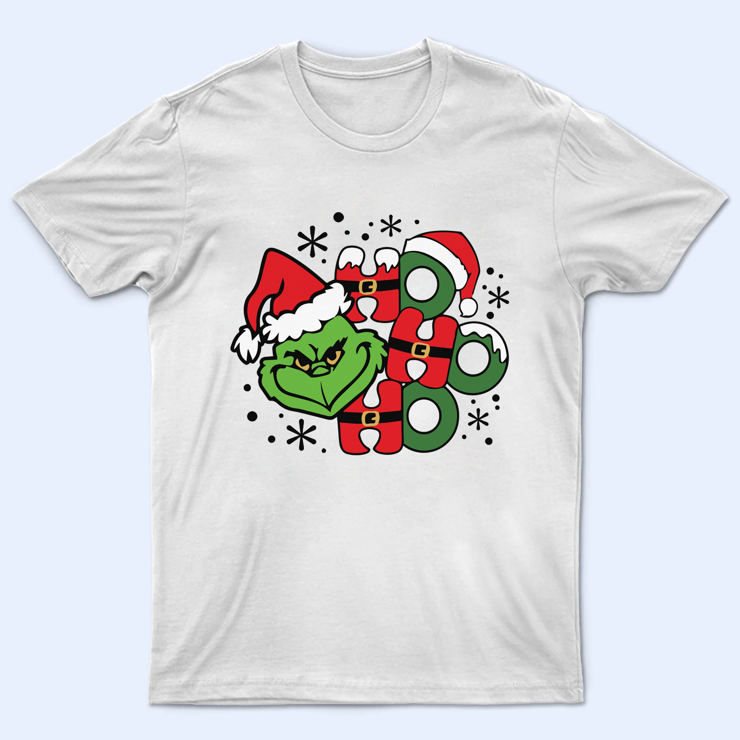 Ho Ho Ho Light Shirt, Funny Grinchy T-Shirt, Grinchy Sweatshirt, Christmas Gift Idea, Christmas Sweatshirt