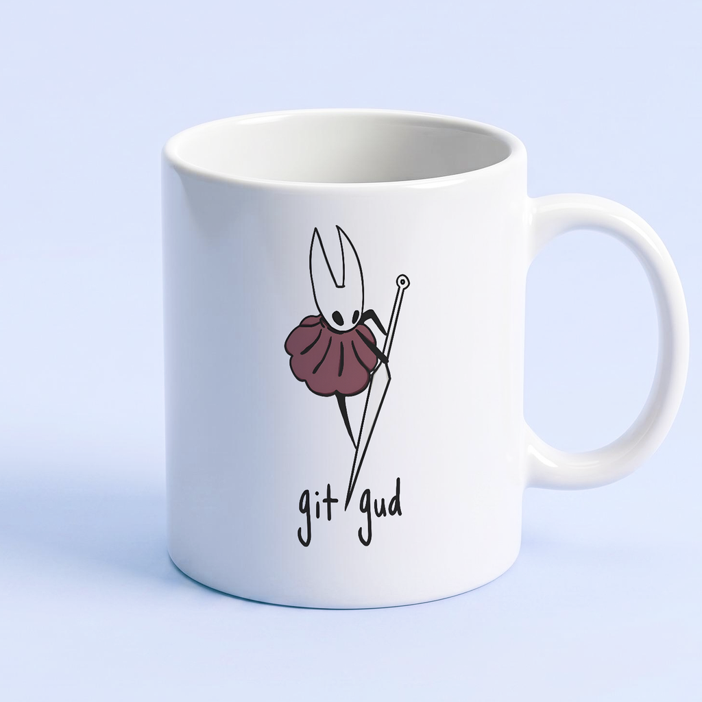 Hollow Knight Mug, Hornet "Git Gud" Ceramic Mug, Hollow Knight Merch