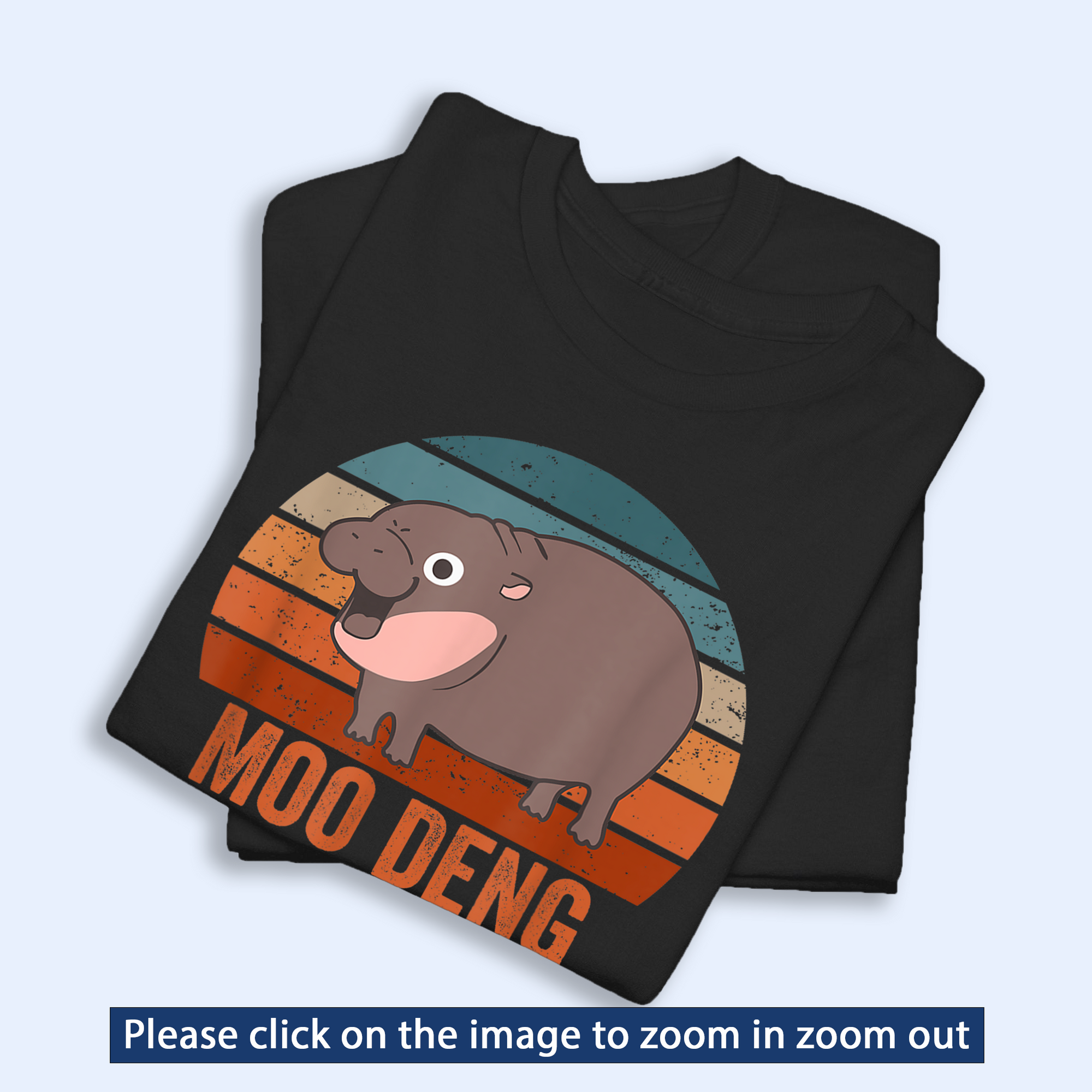 Moo Deng Vintage Shirt, Baby Hippo Retro Tee, Baby Pygmy Hippo Moo Deng Shirt, Sweatshirt, Hoodie