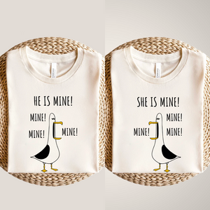 Disney Seagull Couples Shirts, Disney He Is Mine She Is Mine Shirts, Funny Disney Seagull Shirts, Disney Matching Seagull Couple T-Shirts