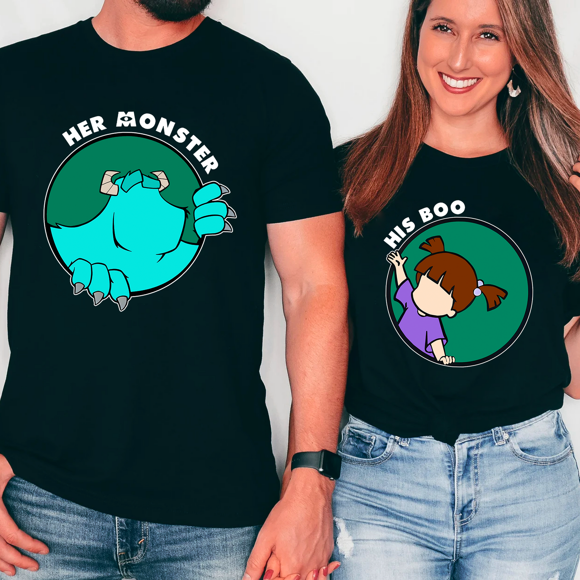 Monster Shirt, Matching Shirt For Couple, Funny Shirt, Valentine Shirts, Couple Dark Shirts, Boo Shirt, Sully Shirt, Gift For Her, Gift For Him