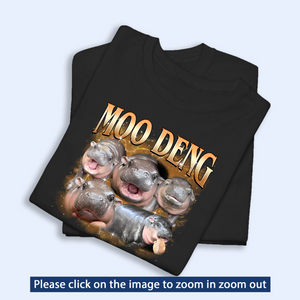 Moo Deng Bootleg Shirt V6, Moo Deng Merch, Moo Deng Vintage Retro Shirt, Baby Hippo Tee, Zoo Baby Hippo, Baby Pygmy Hippo Moo Deng Shirt, Sweatshirt, Hoodie