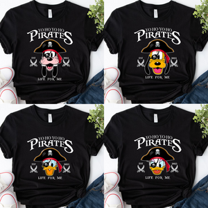 Disney Mickey and Friends Disney Pirate Shirt, Pirates of the Caribbean, Disney Family Cruise Trip Tee, Yo Ho Yo Ho A Pirate's Life for Me