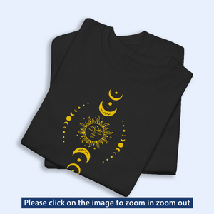 Sun And Moon Stars Shirt, Celestial Shirt, Astrology Shirt, Moon Bohemian Shirt, Boho Sun Moon T-Shirt, Mystical Tee, Spiritual Shirt