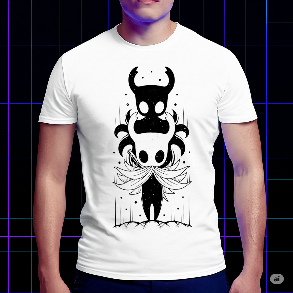 The Knight Hollow Knight T-Shirt, Official Indie Game Fan Apparel, Official Game Fan Apparel & Merch Cartpitol