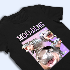 Moo Deng Bootleg Shirt V12, Moo Deng Merch, Moo Deng Vintage Retro Shirt, Baby Hippo Tee, Zoo Baby Hippo, Baby Pygmy Hippo Moo Deng Shirt, Sweatshirt, Hoodie