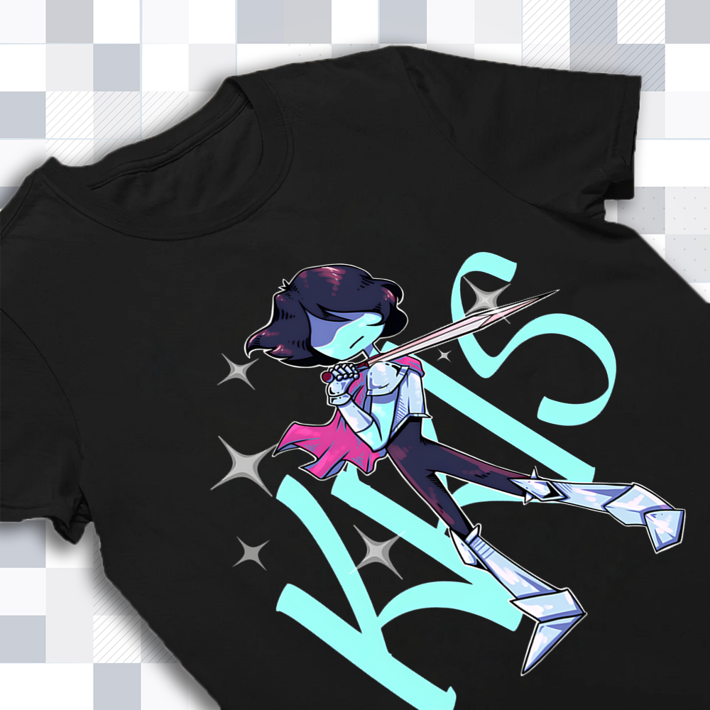 DELTARUNE Merch, Kris Character T-Shirt, Heroic Lightner Fan Apparel Cartpitol