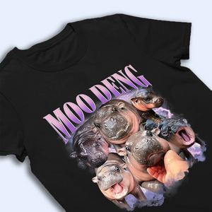 Moo Deng Bootleg Shirt, Moo Deng Merch, Moo Deng Gift, Baby Hippo Tee, Zoo Baby Hippo, Baby Pygmy Hippo Moo Deng Shirt, Sweatshirt, Hoodie