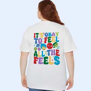 It's Ok To Feel All The Feels Shirt, Mental Health Shirt, Speech Therapy Shirt, Disney Inside Out T-Shirt