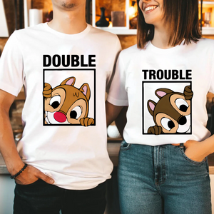 Chip and Dale Shirt, Double Trouble Shirt, Disney Couple Shirts, Disney Family Shirts, Disney Matching Shirt