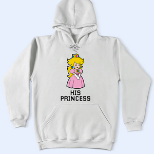 Her Hero and His Princess Matching Couples Shirts, Super Mario Valentines Day Shirt, Valentines Day Gift for Her, Couple Valentine Day Shirt