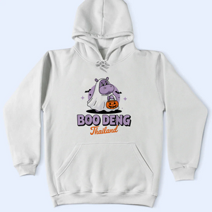 Moo Deng Halloween Shirt V3, Moo Deng Merch, Baby Hippo Tee, Baby Pygmy Hippo Moo Deng Shirt, Sweatshirt, Hoodie