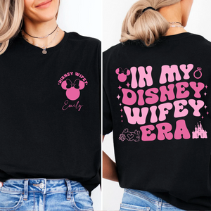 In My Wifey Hubby Era Shirt, Disney Wedding Shirt, Custom Wife Husband T-Shirts, Disneyland Wife Husband Honeymoon Trip, Disney Wedding Tees